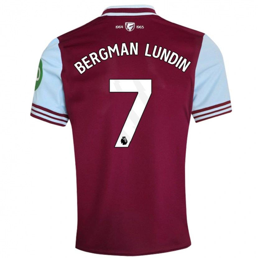 Danxen Niño Camiseta Marika Bergman-Lundin #7 Rojo Oscuro 1ª Equipación 2024/25 La Camisa México