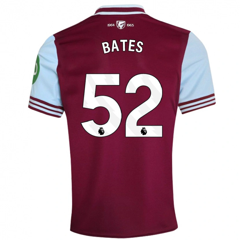 Danxen Niño Camiseta Billy Bates #52 Rojo Oscuro 1ª Equipación 2024/25 La Camisa México
