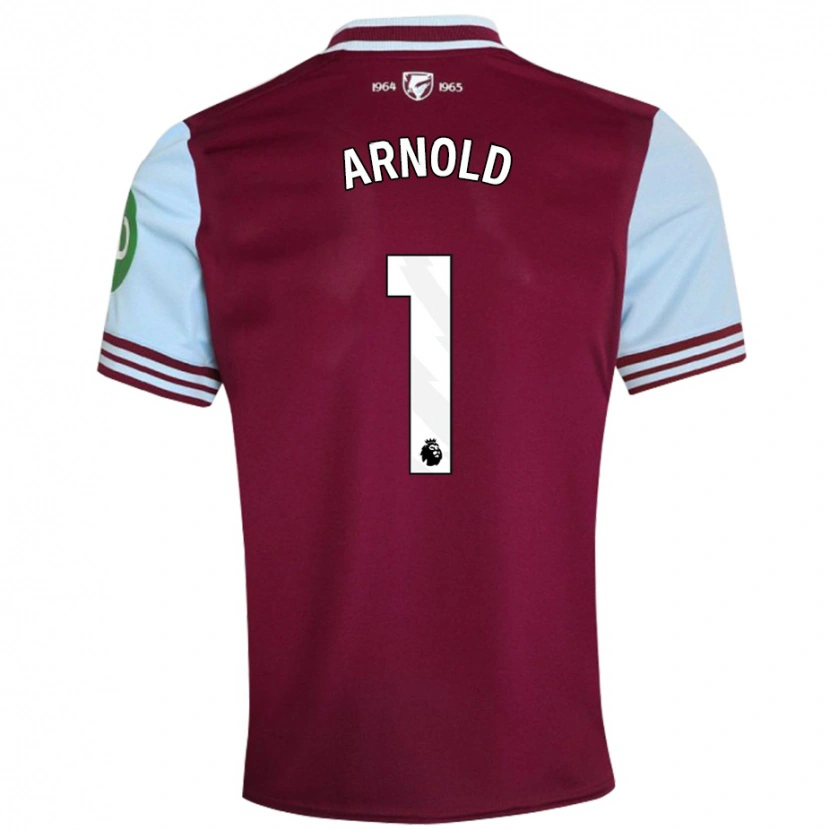 Danxen Niño Camiseta Mackenzie Arnold #1 Rojo Oscuro 1ª Equipación 2024/25 La Camisa México