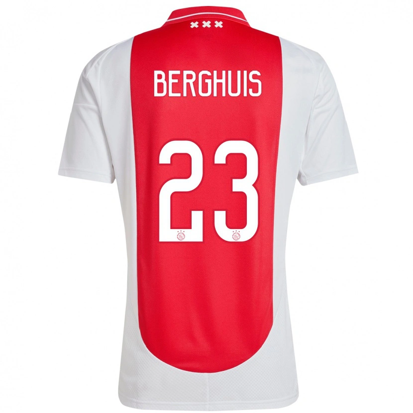 Danxen Niño Camiseta Steven Berghuis #23 Rojo Blanco 1ª Equipación 2024/25 La Camisa México