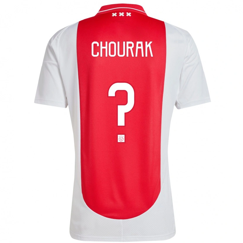 Danxen Niño Camiseta Nassef Chourak #0 Rojo Blanco 1ª Equipación 2024/25 La Camisa México