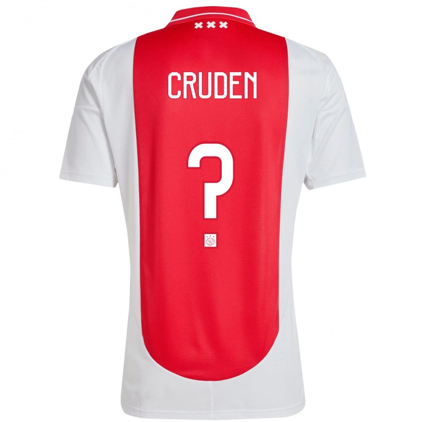 Danxen Niño Camiseta Joeri Cruden #0 Rojo Blanco 1ª Equipación 2024/25 La Camisa México