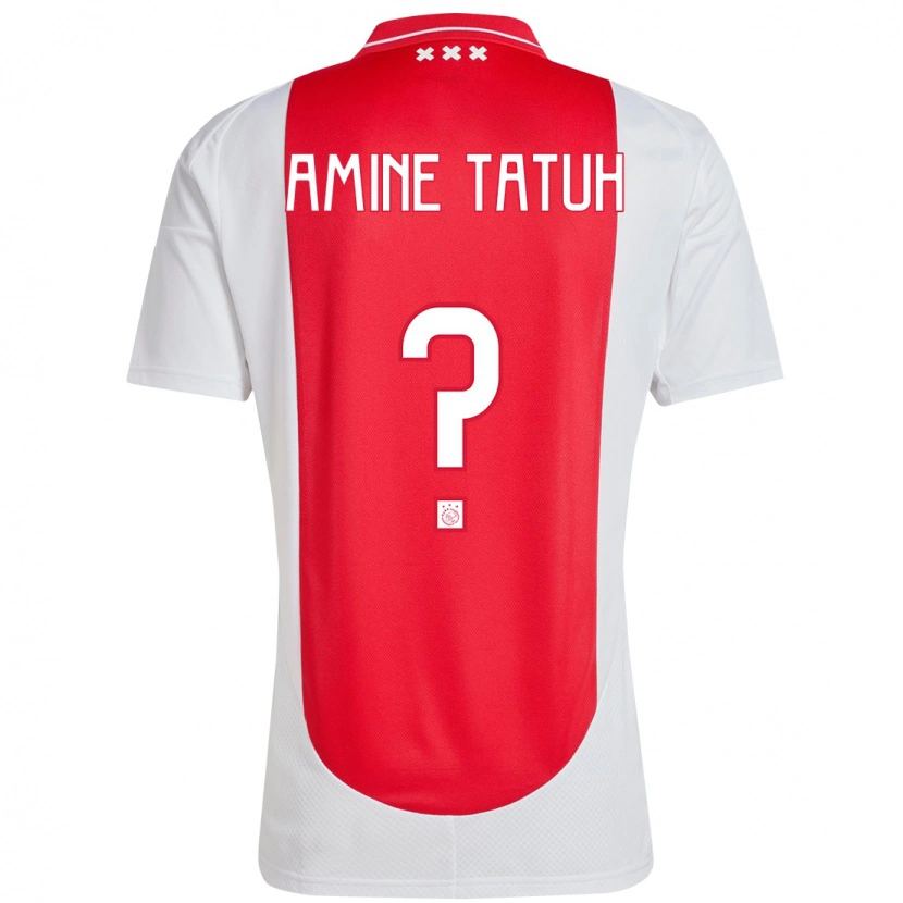 Danxen Niño Camiseta Mohammed Amine Tatuh #0 Rojo Blanco 1ª Equipación 2024/25 La Camisa México
