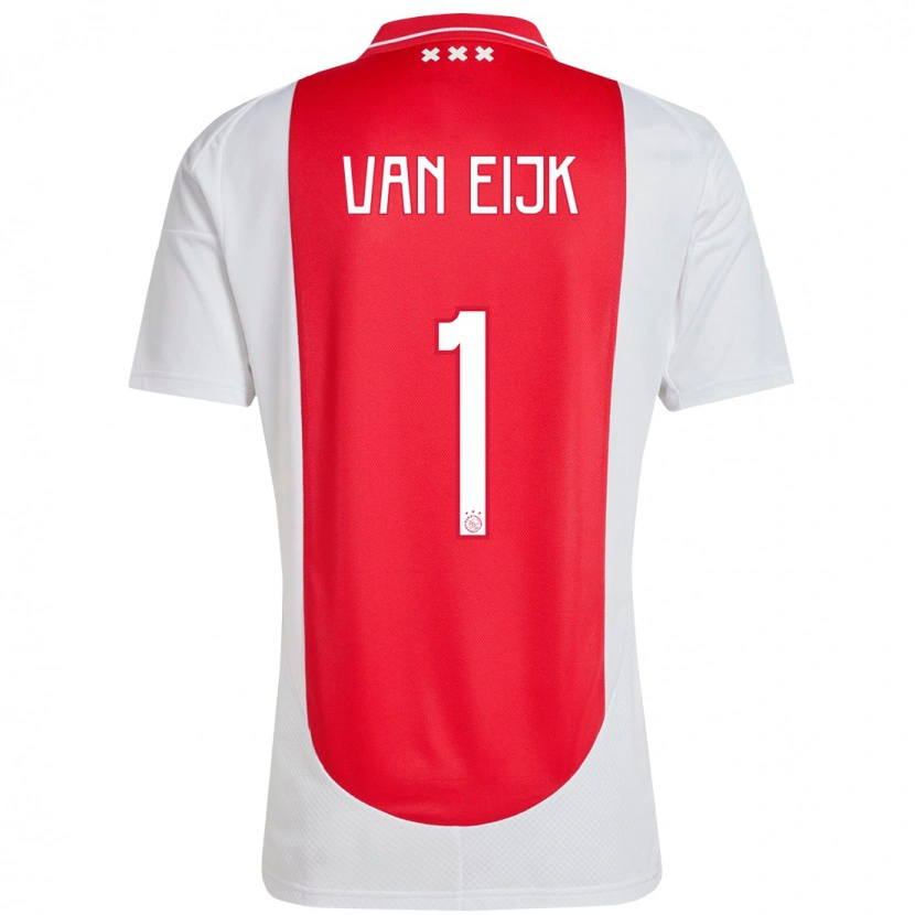 Danxen Niño Camiseta Regina Van Eijk #1 Rojo Blanco 1ª Equipación 2024/25 La Camisa México