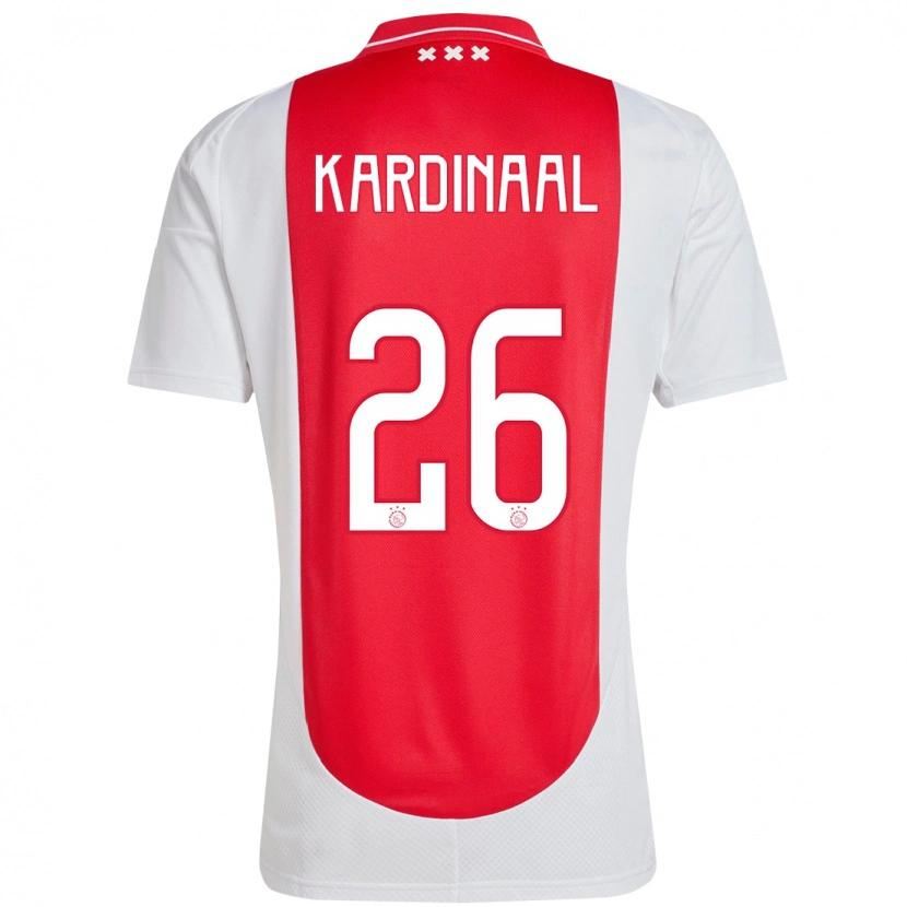 Danxen Niño Camiseta Isa Kardinaal #26 Rojo Blanco 1ª Equipación 2024/25 La Camisa México