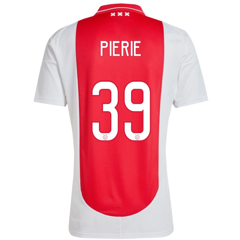 Danxen Niño Camiseta Kik Pierie #39 Rojo Blanco 1ª Equipación 2024/25 La Camisa México