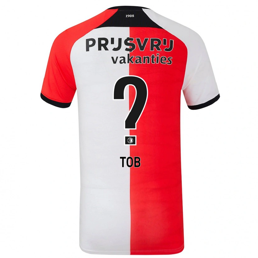 Danxen Niño Camiseta Diecquincio Tob #0 Rojo Blanco 1ª Equipación 2024/25 La Camisa México