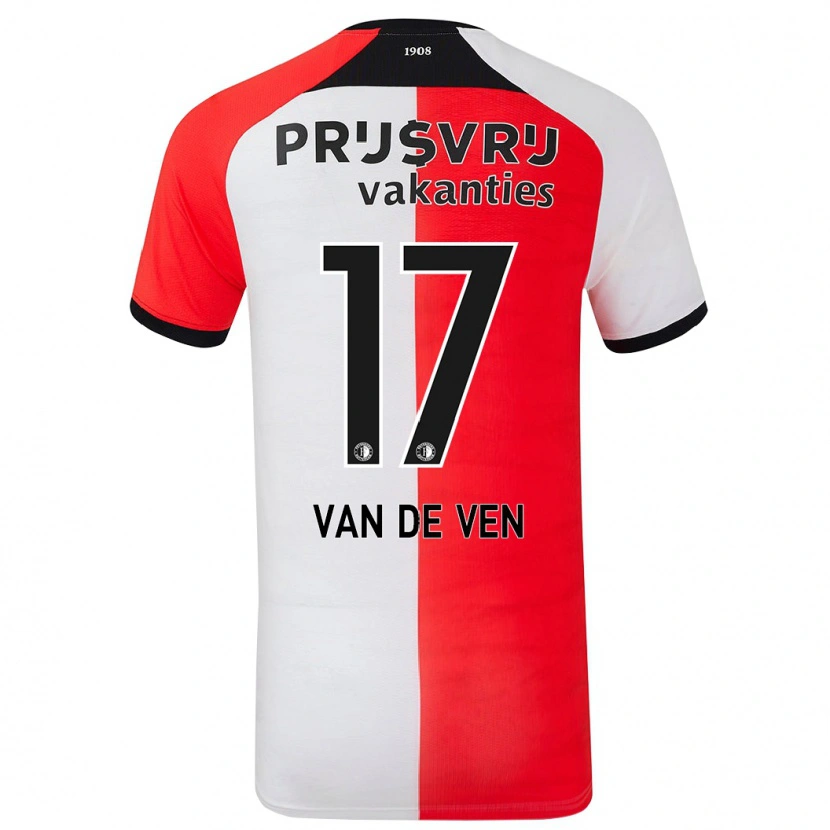 Danxen Niño Camiseta Zoi Van De Ven #17 Rojo Blanco 1ª Equipación 2024/25 La Camisa México