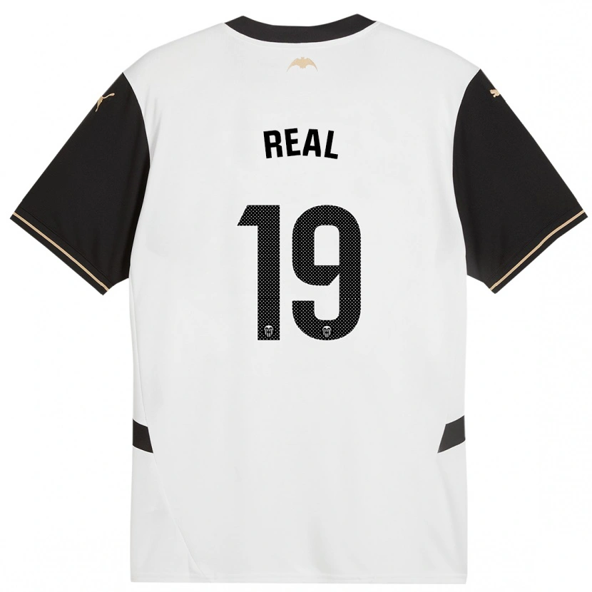 Danxen Niño Camiseta Kerlly Real #19 Blanco Negro 1ª Equipación 2024/25 La Camisa México