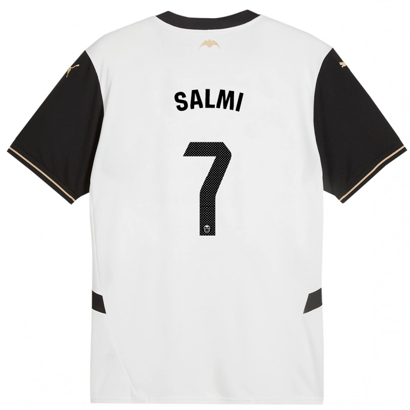 Danxen Niño Camiseta Iina Salmi #7 Blanco Negro 1ª Equipación 2024/25 La Camisa México
