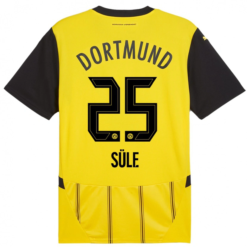 Danxen Niño Camiseta Niklas Süle #25 Amarillo Negro 1ª Equipación 2024/25 La Camisa México