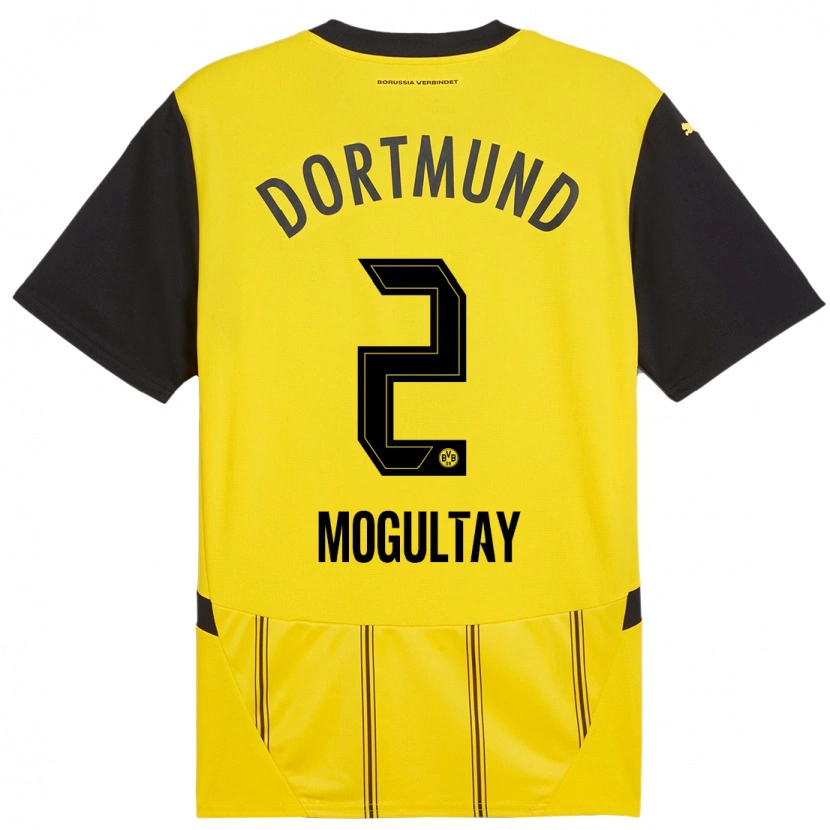 Danxen Niño Camiseta Baran Mogultay #2 Amarillo Negro 1ª Equipación 2024/25 La Camisa México
