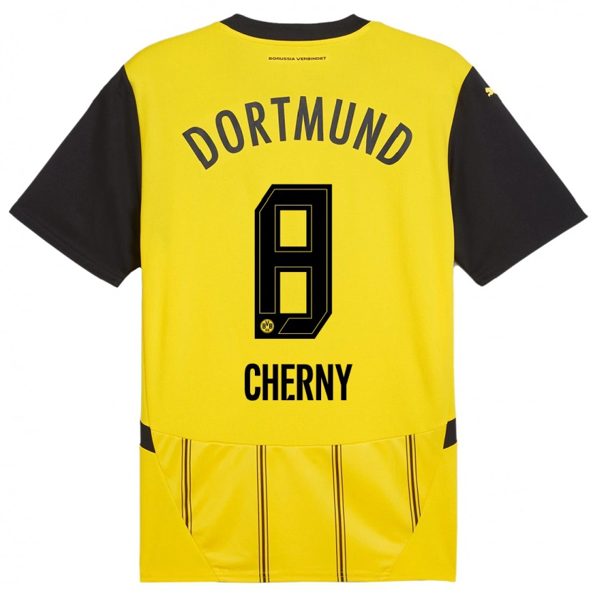 Danxen Niño Camiseta Nick Cherny #8 Amarillo Negro 1ª Equipación 2024/25 La Camisa México