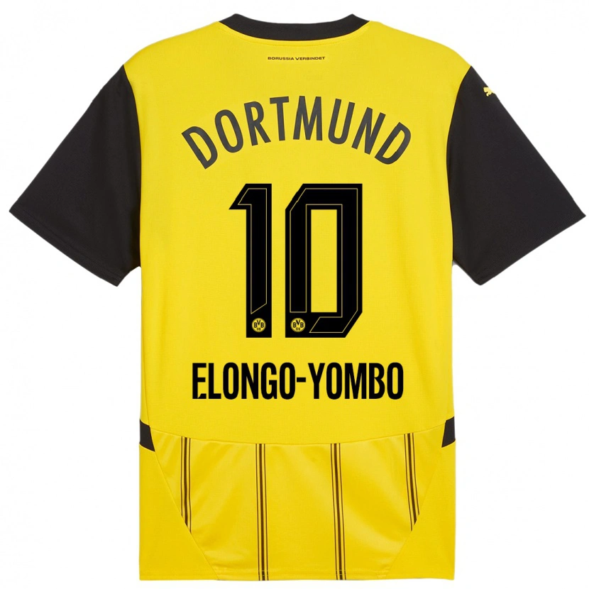 Danxen Niño Camiseta Rodney Elongo-Yombo #10 Amarillo Negro 1ª Equipación 2024/25 La Camisa México