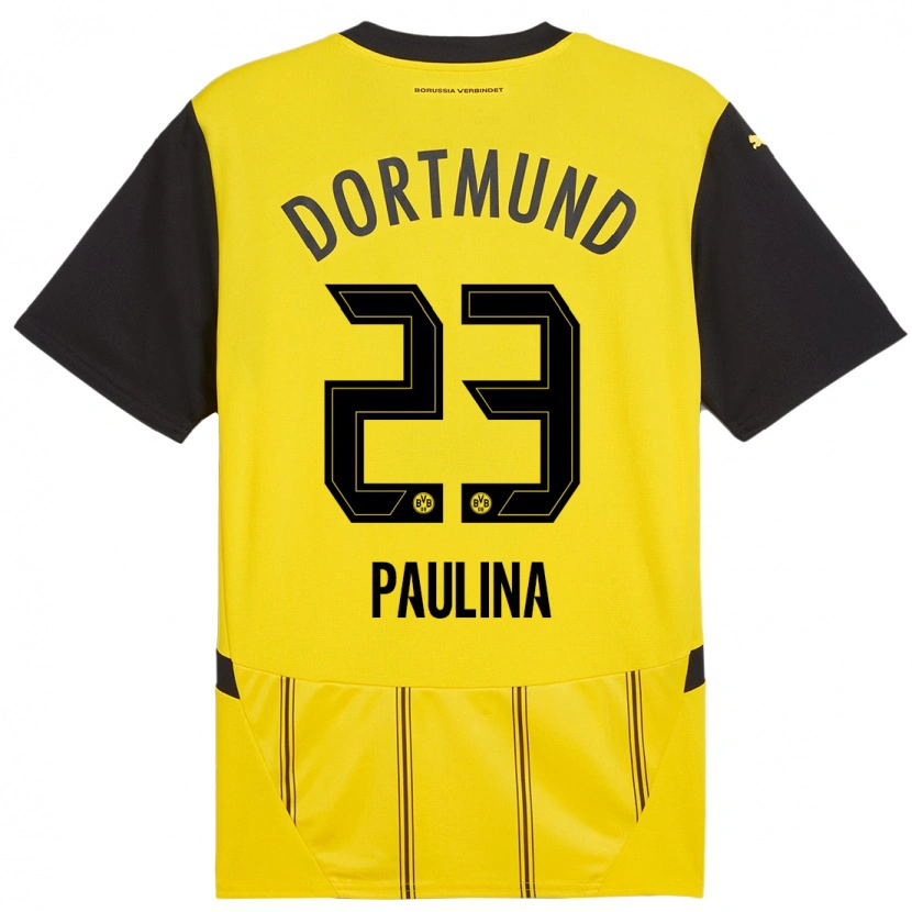 Danxen Niño Camiseta Jordi Paulina #23 Amarillo Negro 1ª Equipación 2024/25 La Camisa México