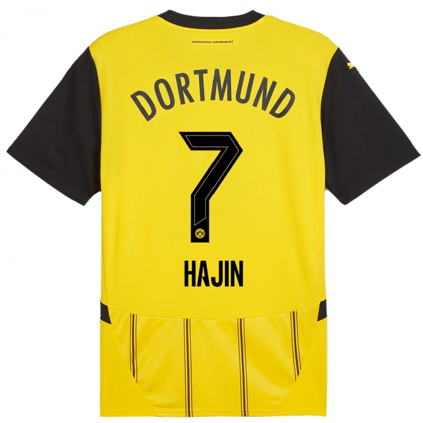 Danxen Niño Camiseta So Hajin #7 Amarillo Negro 1ª Equipación 2024/25 La Camisa México