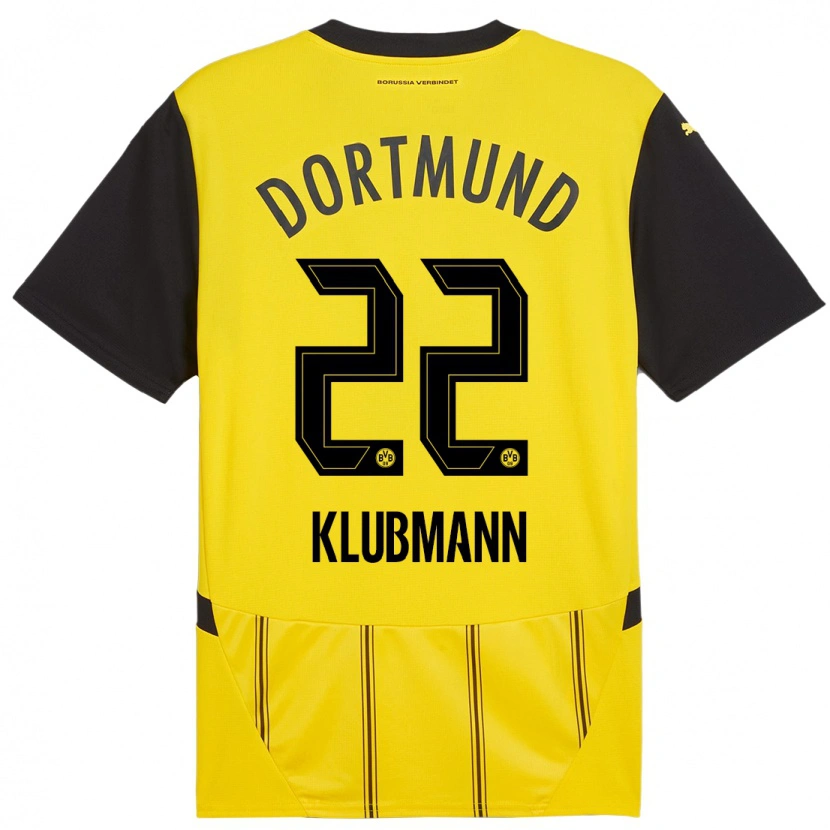 Danxen Niño Camiseta Leon Klubmann #22 Amarillo Negro 1ª Equipación 2024/25 La Camisa México