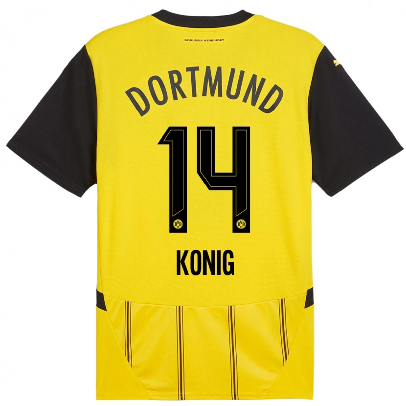 Danxen Niño Camiseta Raul Konig #14 Amarillo Negro 1ª Equipación 2024/25 La Camisa México