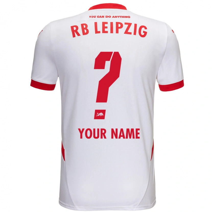 Danxen Niño Camiseta Su Nombre #0 Blanco Rojo 1ª Equipación 2024/25 La Camisa México