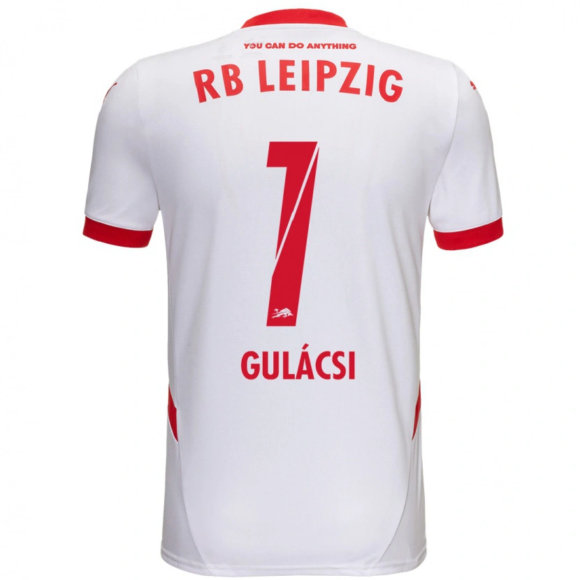 Danxen Niño Camiseta Péter Gulácsi #1 Blanco Rojo 1ª Equipación 2024/25 La Camisa México