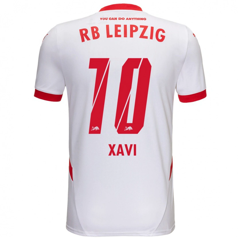 Danxen Niño Camiseta Xavi Simons #10 Blanco Rojo 1ª Equipación 2024/25 La Camisa México