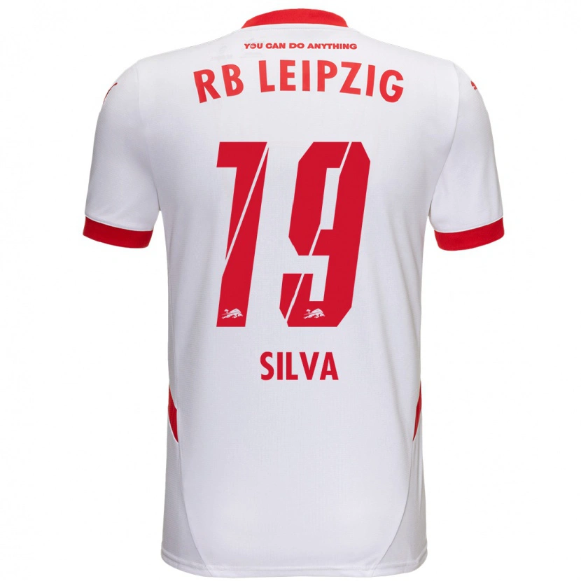 Danxen Niño Camiseta André Silva #19 Blanco Rojo 1ª Equipación 2024/25 La Camisa México
