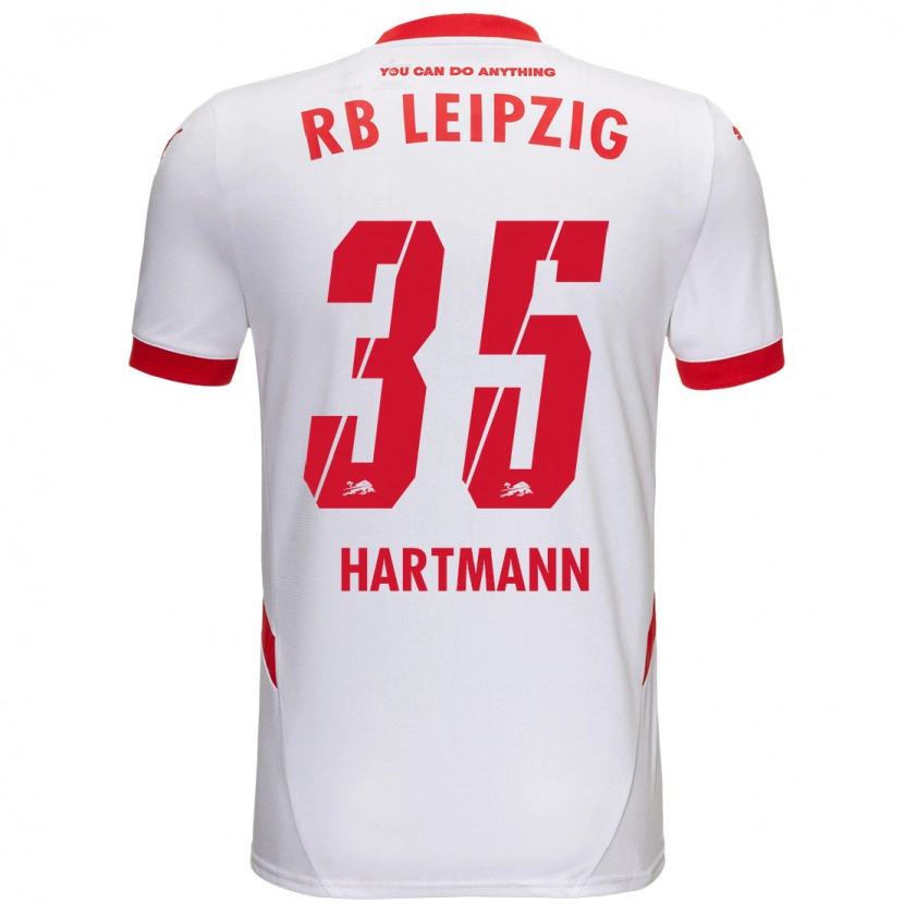 Danxen Niño Camiseta Fabrice Hartmann #35 Blanco Rojo 1ª Equipación 2024/25 La Camisa México