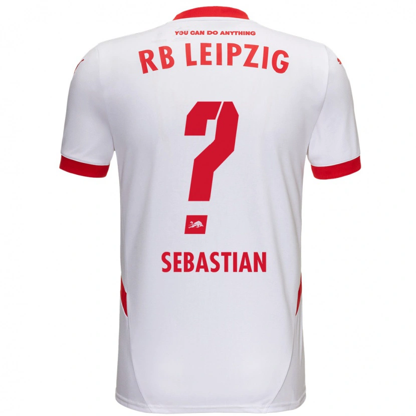 Danxen Niño Camiseta Jordy Sebastian #0 Blanco Rojo 1ª Equipación 2024/25 La Camisa México