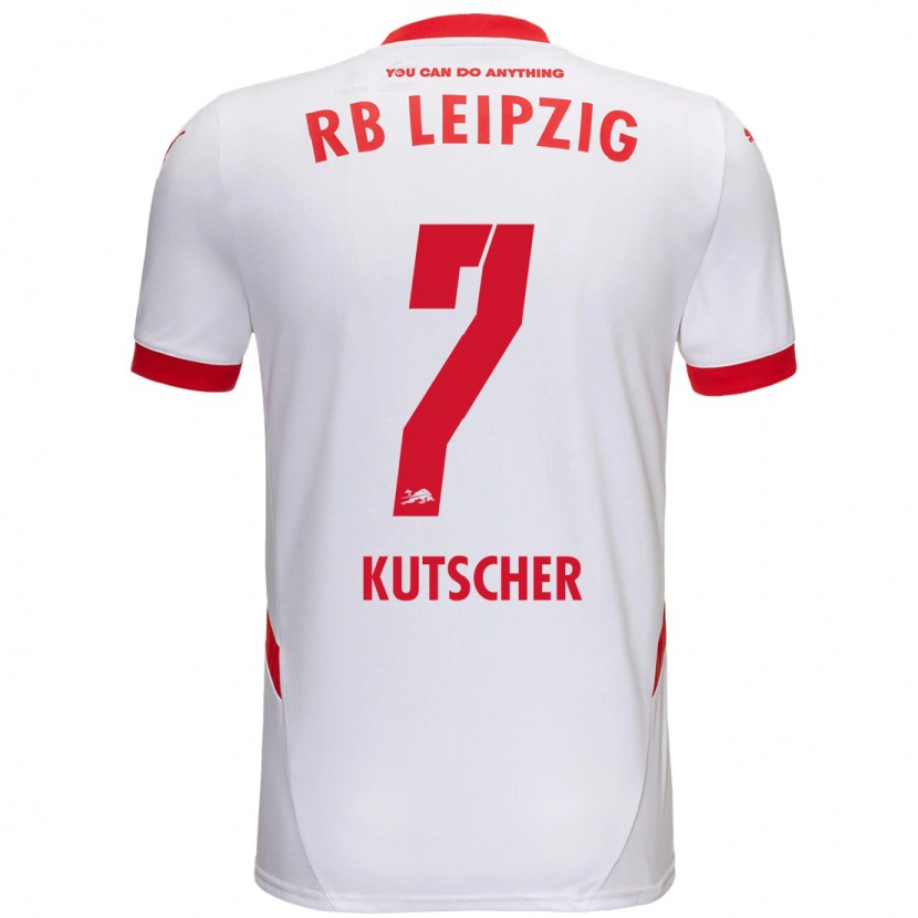 Danxen Niño Camiseta Matthes Kutscher #7 Blanco Rojo 1ª Equipación 2024/25 La Camisa México