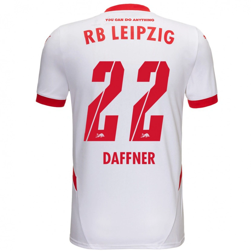 Danxen Niño Camiseta Felix Daffner #22 Blanco Rojo 1ª Equipación 2024/25 La Camisa México