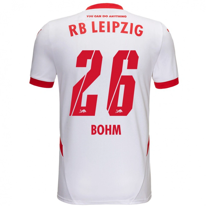 Danxen Niño Camiseta Pepe Böhm #26 Blanco Rojo 1ª Equipación 2024/25 La Camisa México