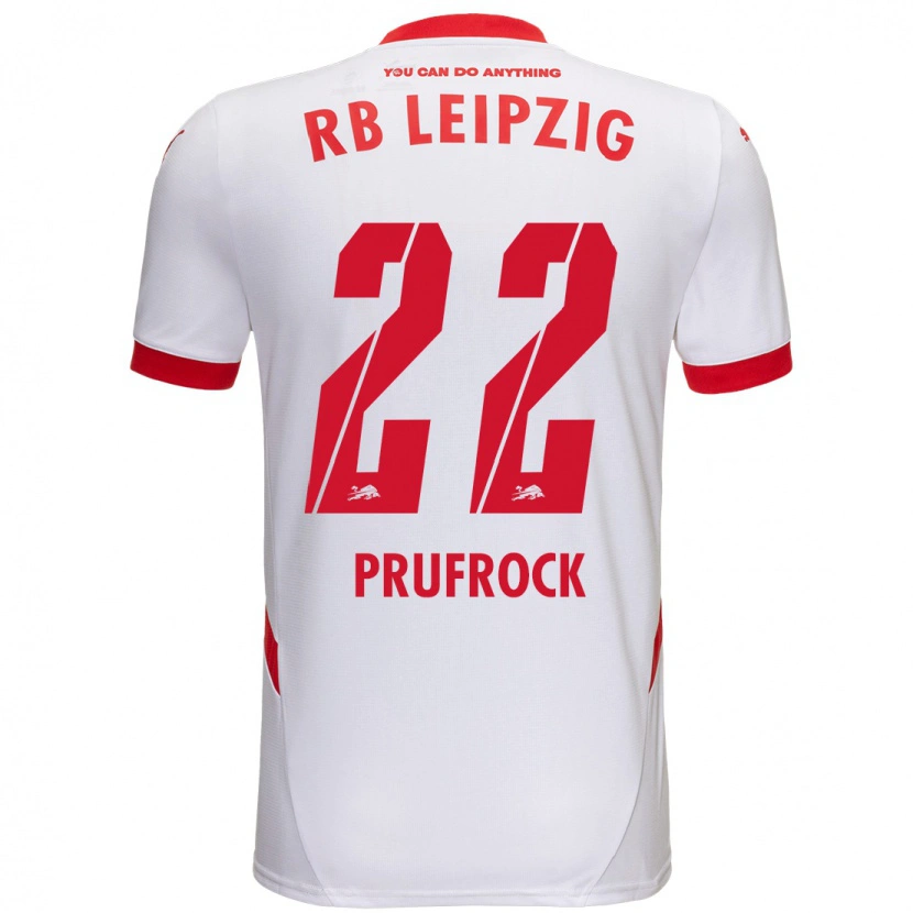 Danxen Niño Camiseta Silas Prüfrock #22 Blanco Rojo 1ª Equipación 2024/25 La Camisa México
