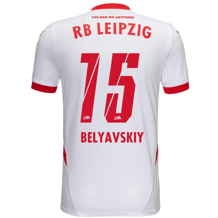 Danxen Niño Camiseta David Belyavskiy #15 Blanco Rojo 1ª Equipación 2024/25 La Camisa México