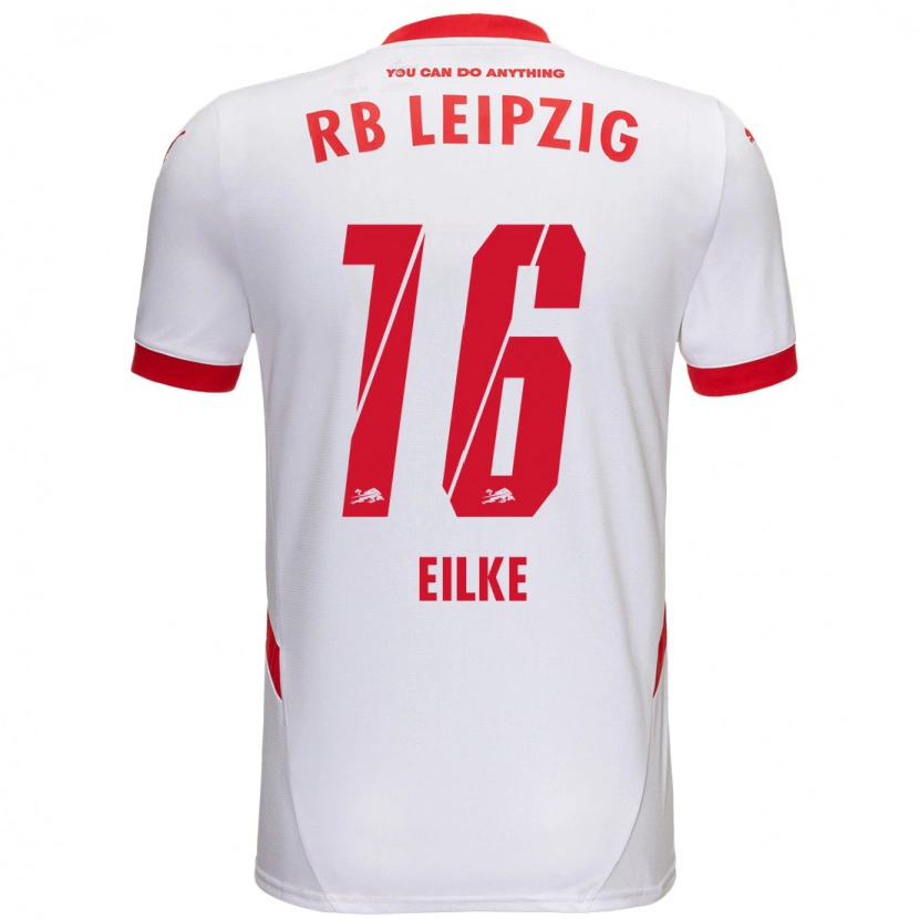 Danxen Niño Camiseta Lennox Eilke #16 Blanco Rojo 1ª Equipación 2024/25 La Camisa México