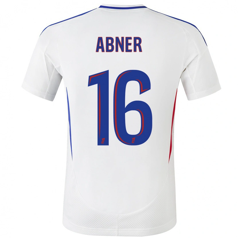Danxen Niño Camiseta Abner #16 Blanco Azul 1ª Equipación 2024/25 La Camisa México