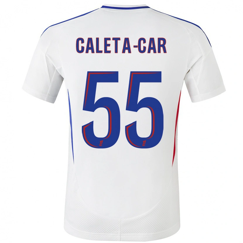Danxen Niño Camiseta Duje Caleta-Car #55 Blanco Azul 1ª Equipación 2024/25 La Camisa México