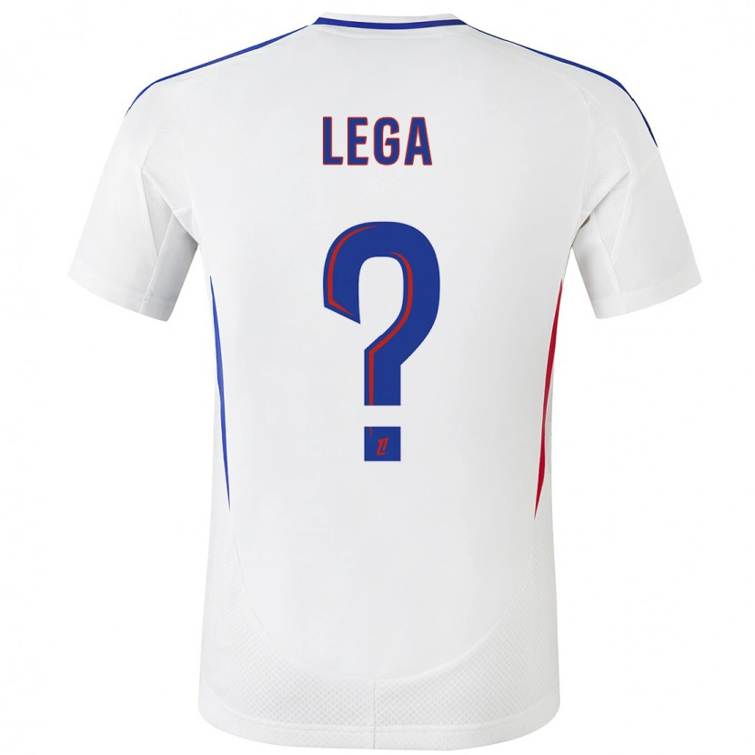 Danxen Niño Camiseta Sekou Lega #0 Blanco Azul 1ª Equipación 2024/25 La Camisa México