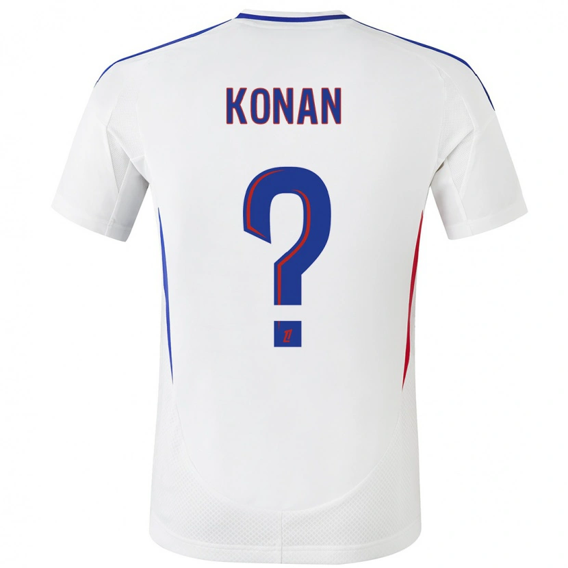 Danxen Niño Camiseta Yvann Konan #0 Blanco Azul 1ª Equipación 2024/25 La Camisa México