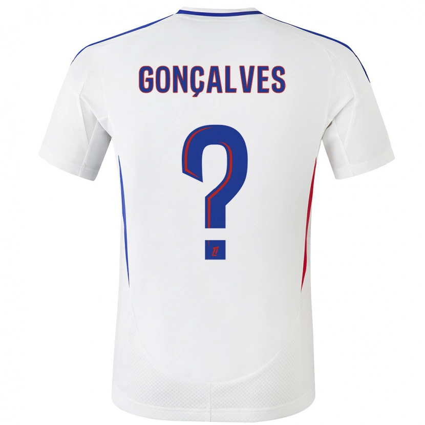 Danxen Niño Camiseta Tiago Gonçalves #0 Blanco Azul 1ª Equipación 2024/25 La Camisa México