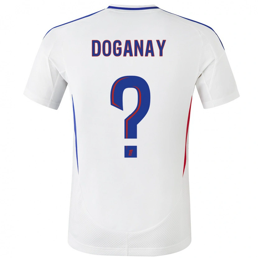 Danxen Niño Camiseta Kenan Doganay #0 Blanco Azul 1ª Equipación 2024/25 La Camisa México