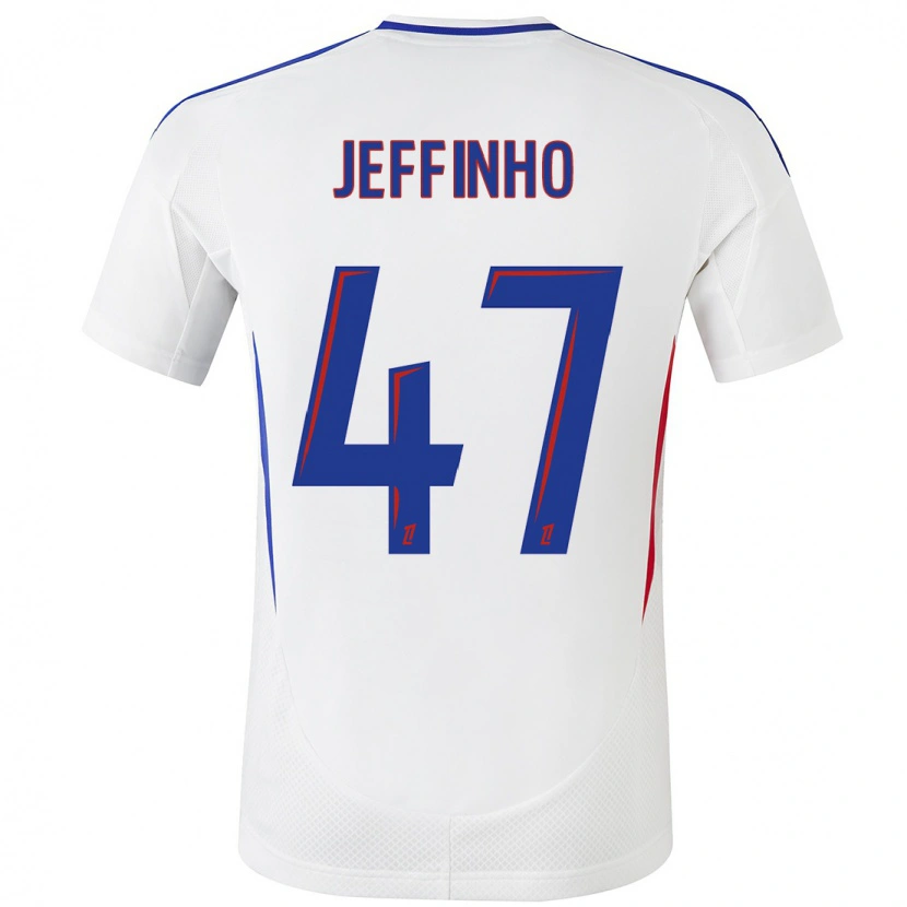 Danxen Niño Camiseta Jeffinho #47 Blanco Azul 1ª Equipación 2024/25 La Camisa México