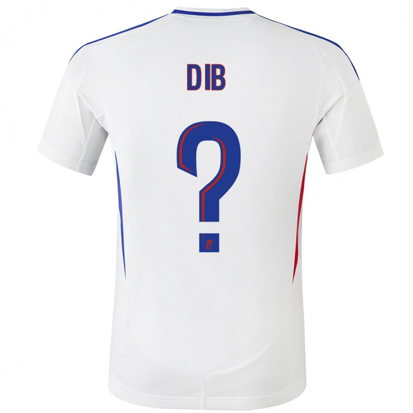Danxen Niño Camiseta Djibrail Dib #0 Blanco Azul 1ª Equipación 2024/25 La Camisa México