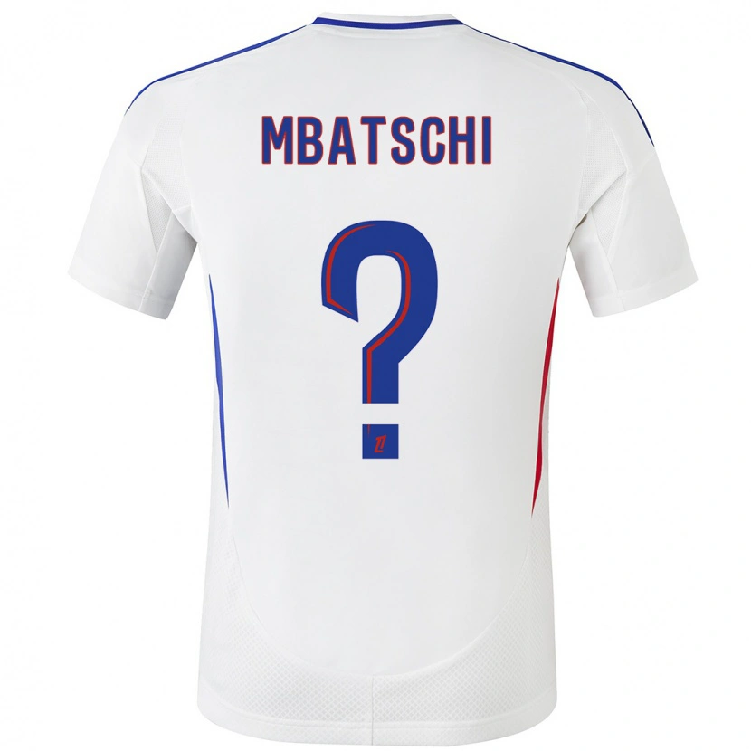 Danxen Niño Camiseta Prince Mbatschi #0 Blanco Azul 1ª Equipación 2024/25 La Camisa México