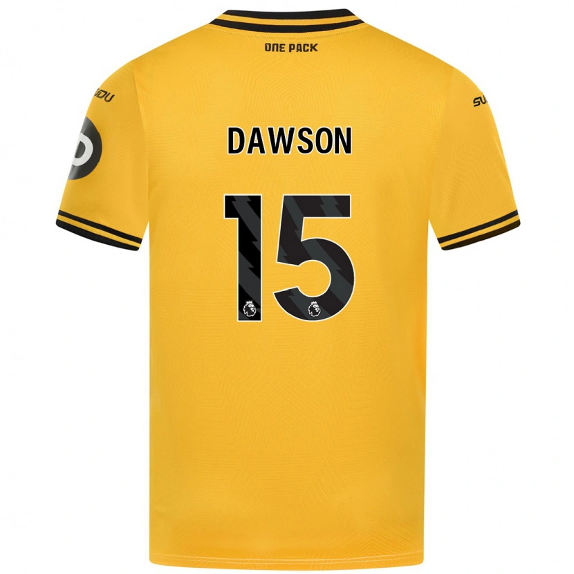 Danxen Niño Camiseta Craig Dawson #15 Amarillo 1ª Equipación 2024/25 La Camisa México