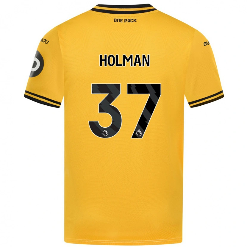 Danxen Niño Camiseta Fletcher Holman #37 Amarillo 1ª Equipación 2024/25 La Camisa México