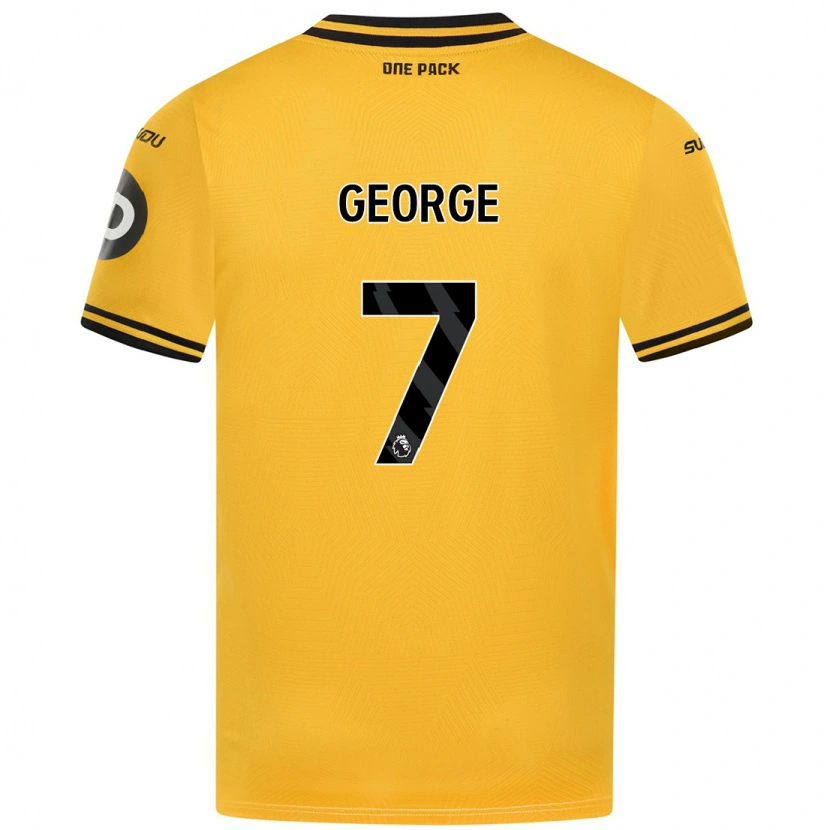 Danxen Niño Camiseta Tammi George #7 Amarillo 1ª Equipación 2024/25 La Camisa México