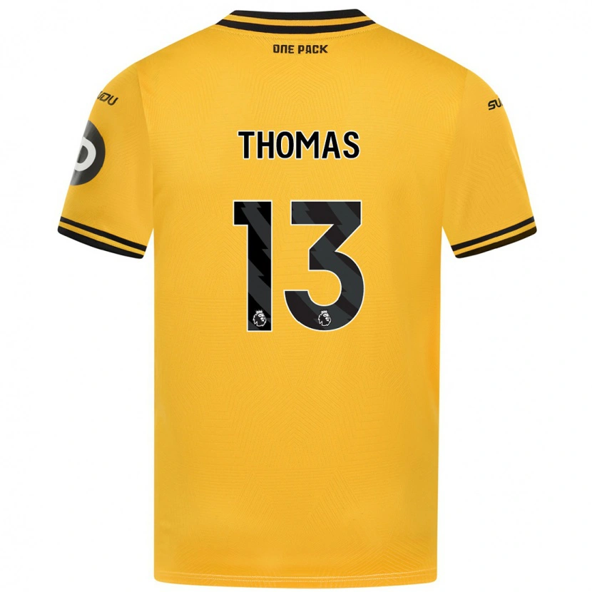 Danxen Niño Camiseta Bec Thomas #13 Amarillo 1ª Equipación 2024/25 La Camisa México