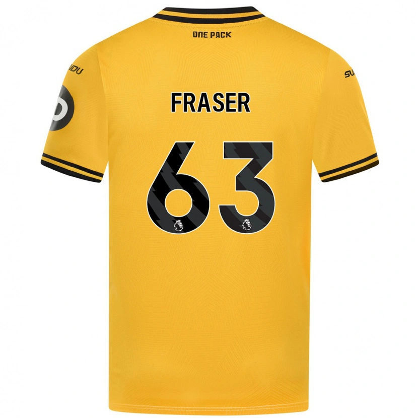 Danxen Niño Camiseta Nathan Fraser #63 Amarillo 1ª Equipación 2024/25 La Camisa México