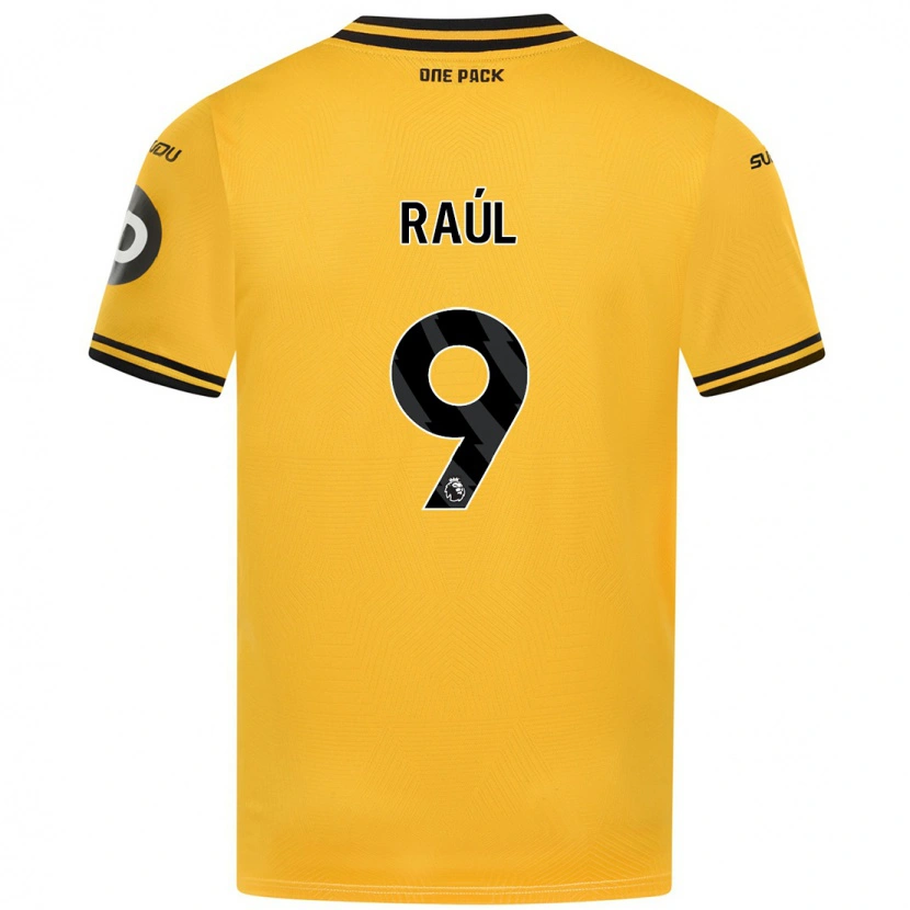 Danxen Niño Camiseta Raul Jimenez #9 Amarillo 1ª Equipación 2024/25 La Camisa México