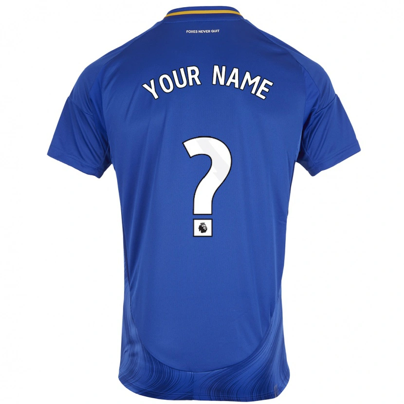 Danxen Niño Camiseta Su Nombre #0 Azul Blanco 1ª Equipación 2024/25 La Camisa México